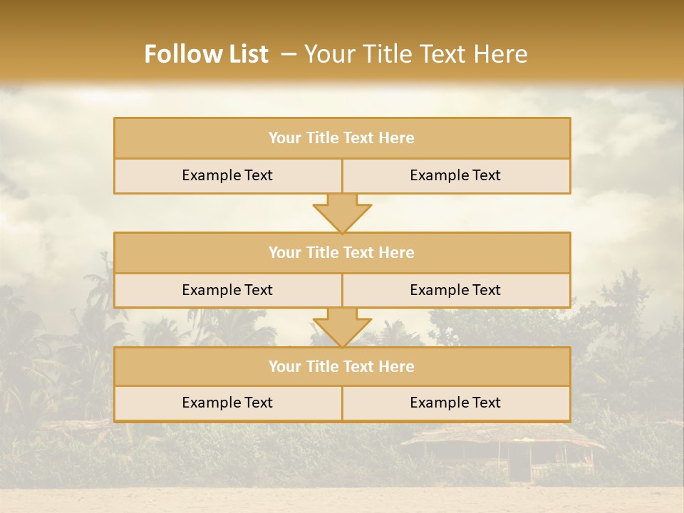 Space Paradise Natural PowerPoint Template