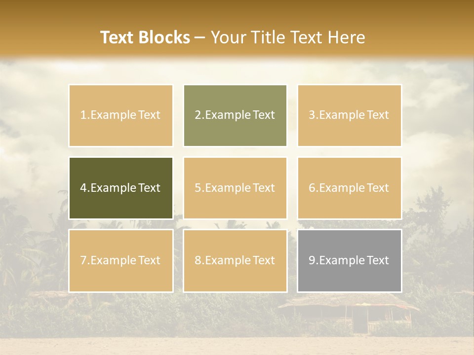Space Paradise Natural PowerPoint Template