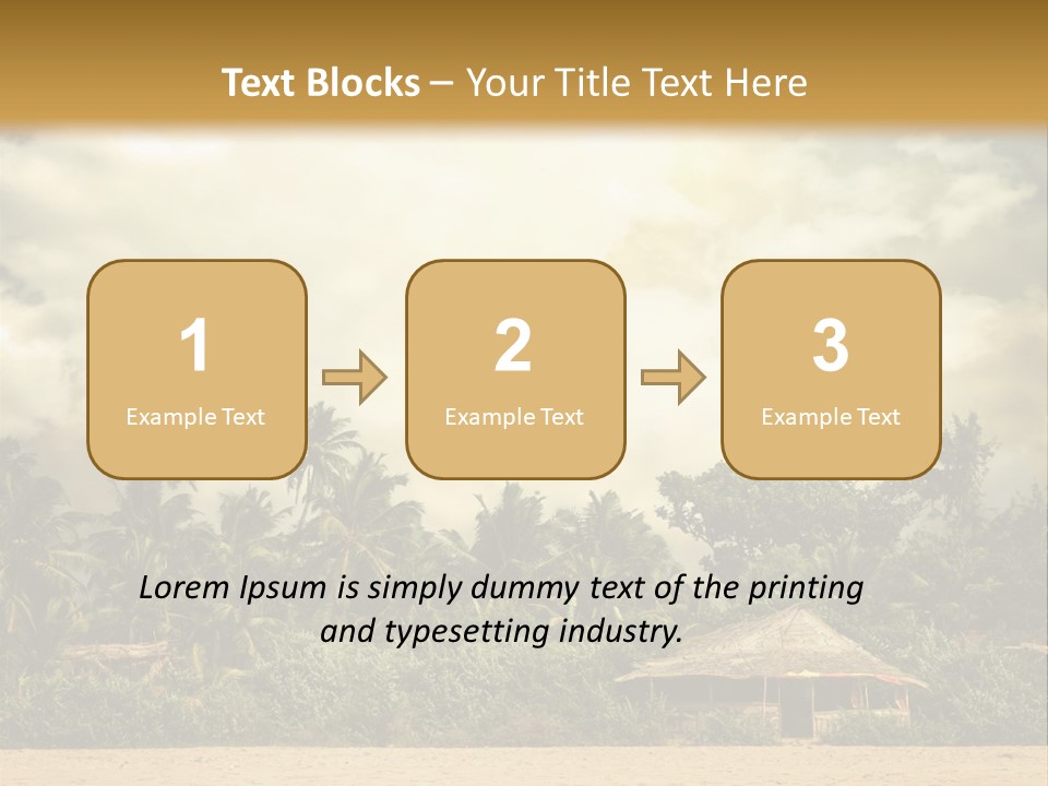 Space Paradise Natural PowerPoint Template