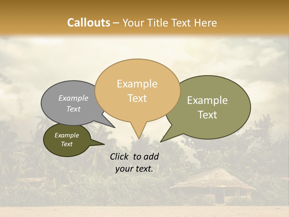 Space Paradise Natural PowerPoint Template