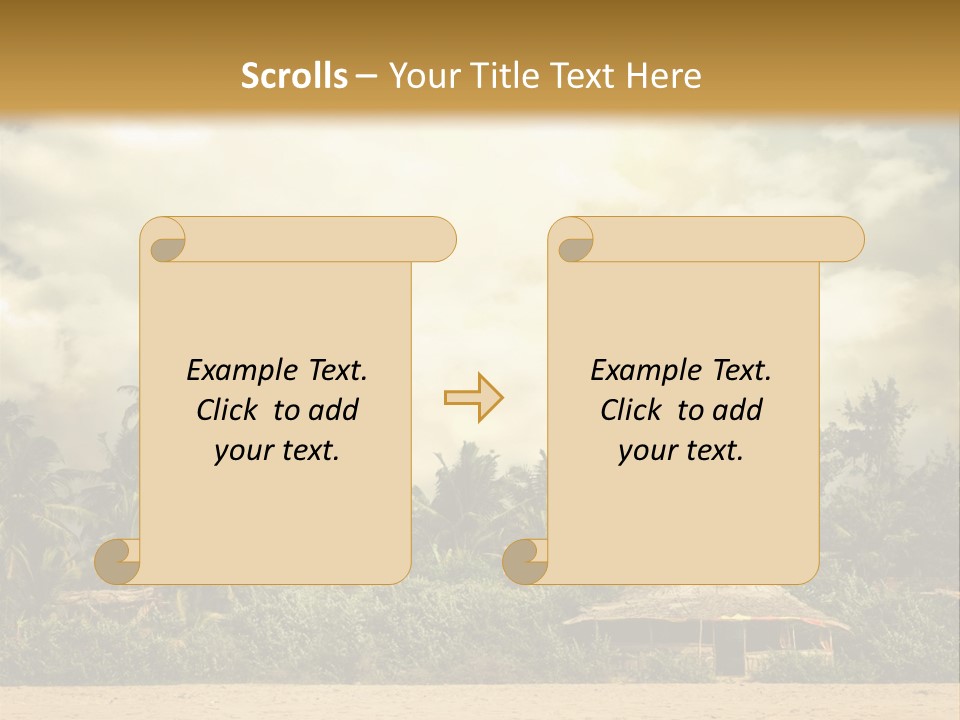 Space Paradise Natural PowerPoint Template