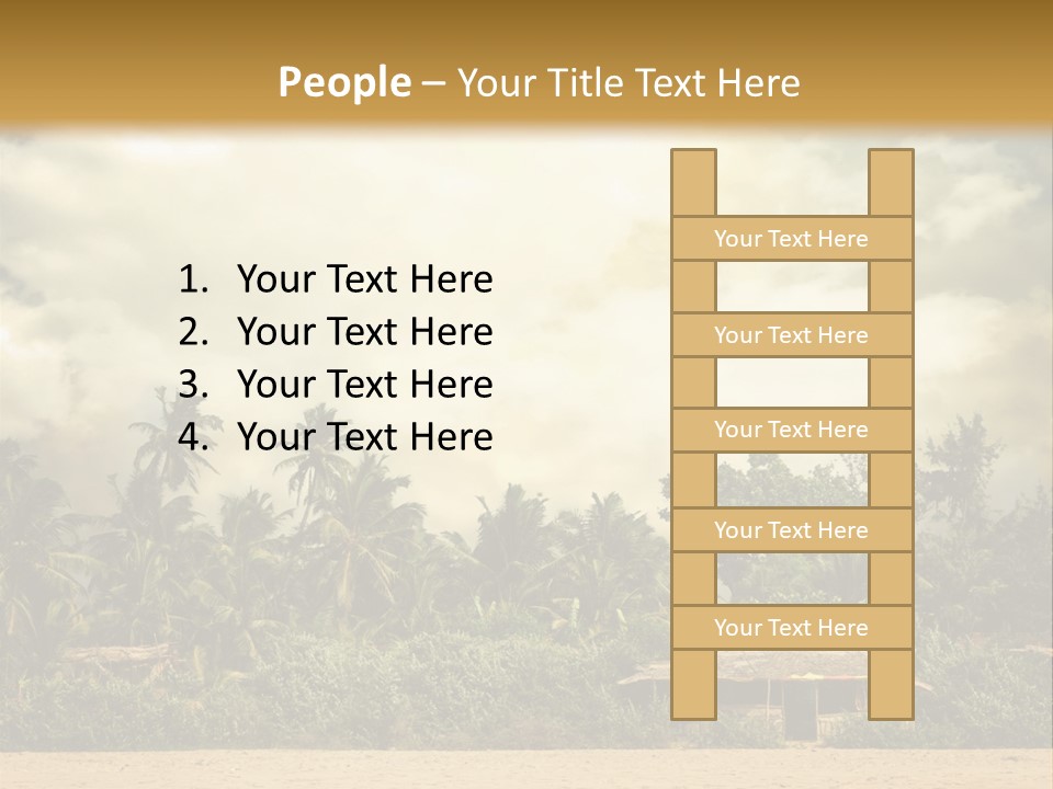 Space Paradise Natural PowerPoint Template