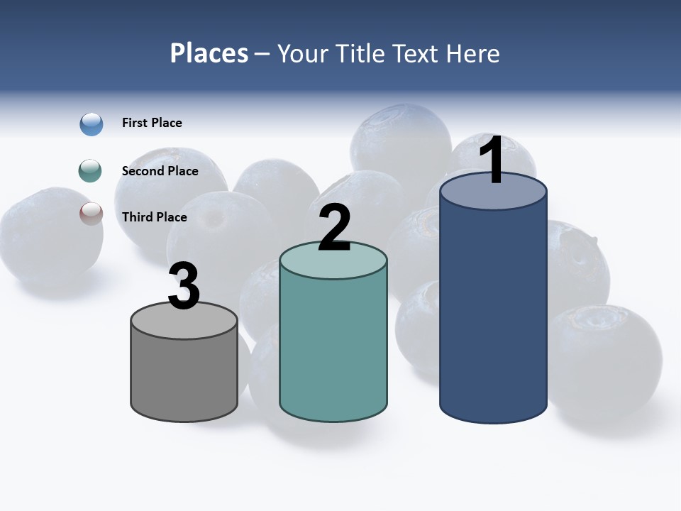 Cranberry Spring Strawberries PowerPoint Template