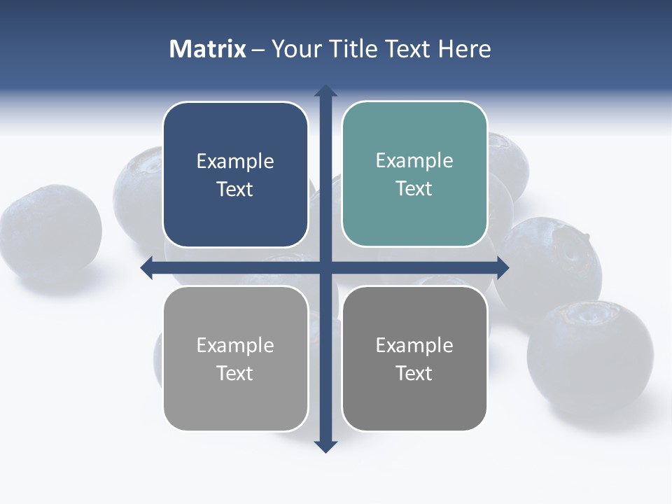 Cranberry Spring Strawberries PowerPoint Template