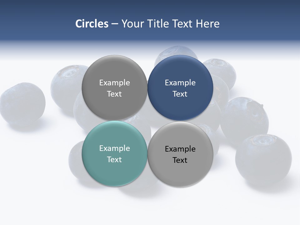 Cranberry Spring Strawberries PowerPoint Template