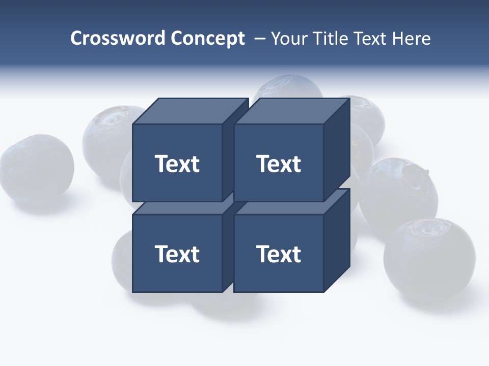 Cranberry Spring Strawberries PowerPoint Template