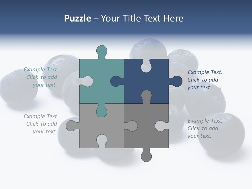 Cranberry Spring Strawberries PowerPoint Template