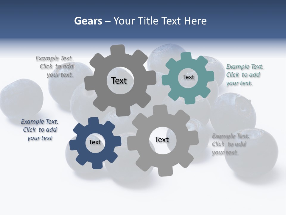 Cranberry Spring Strawberries PowerPoint Template