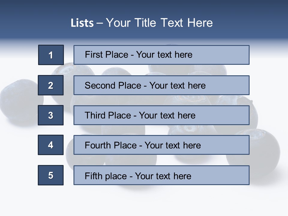 Cranberry Spring Strawberries PowerPoint Template