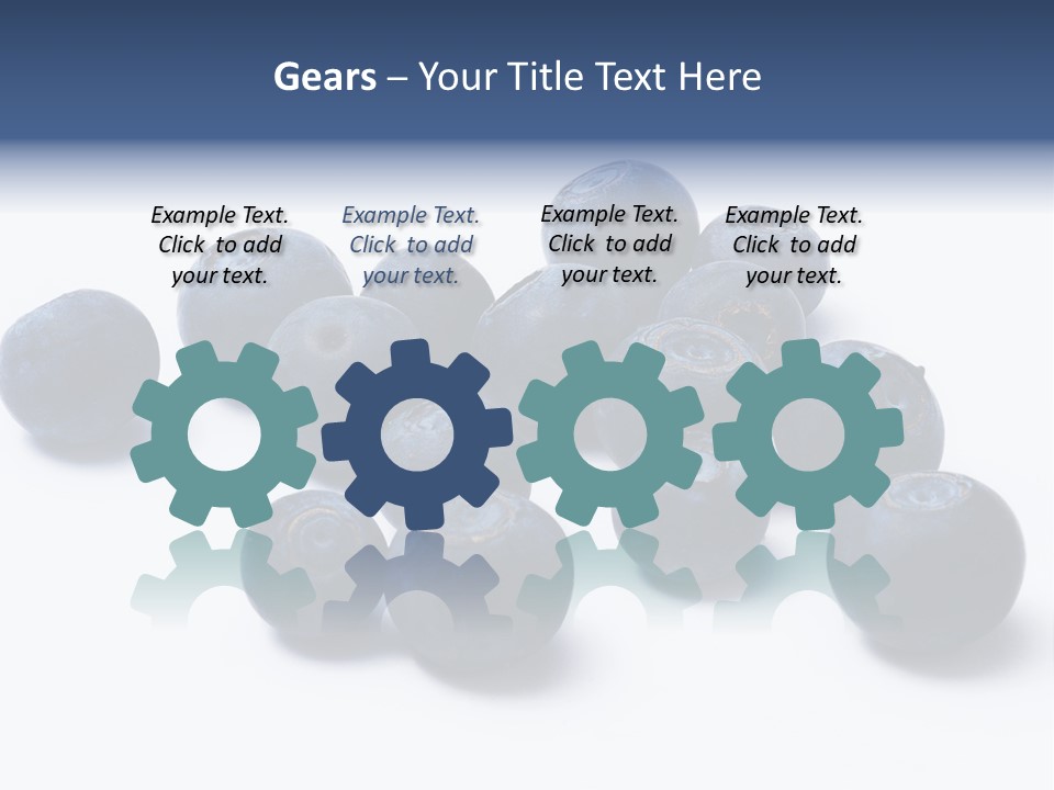 Cranberry Spring Strawberries PowerPoint Template