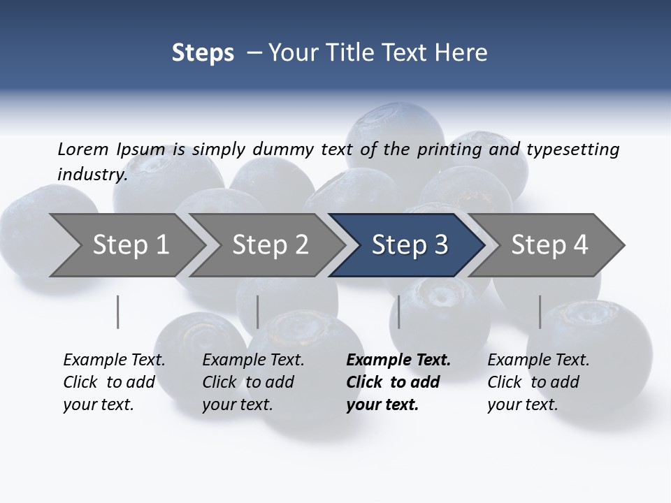Cranberry Spring Strawberries PowerPoint Template