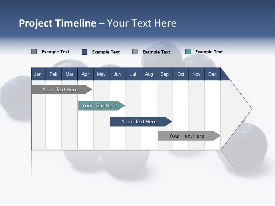 Cranberry Spring Strawberries PowerPoint Template