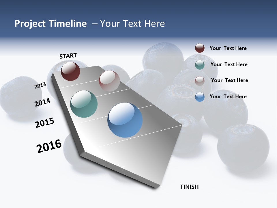 Cranberry Spring Strawberries PowerPoint Template