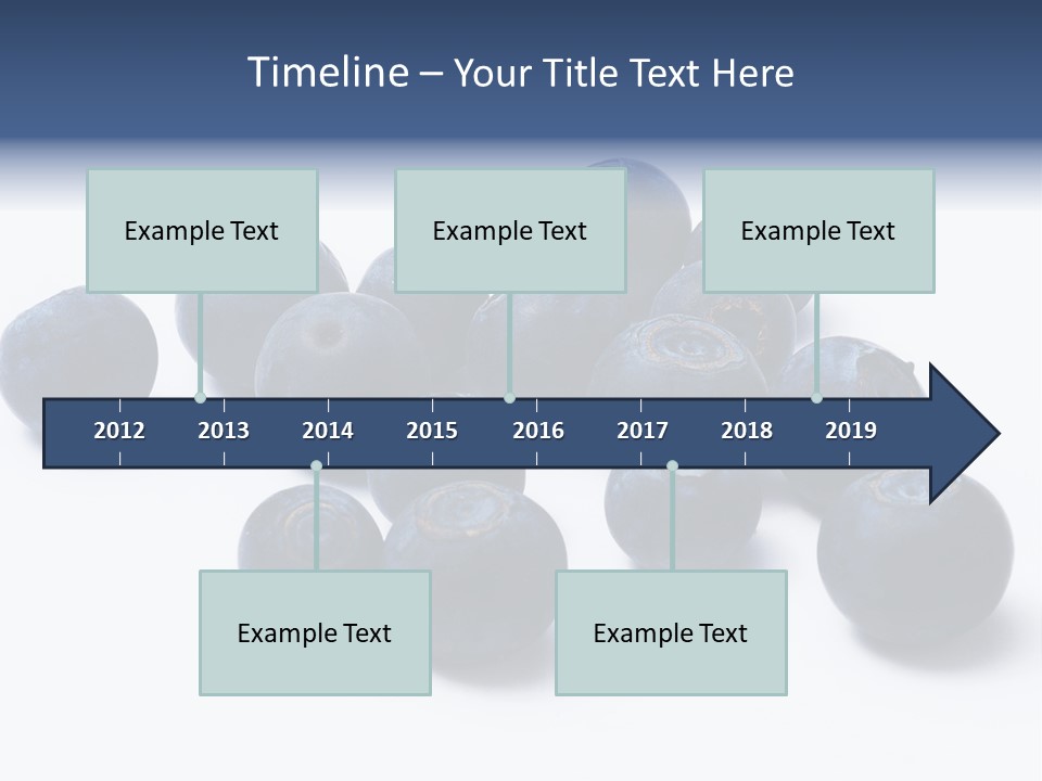 Cranberry Spring Strawberries PowerPoint Template
