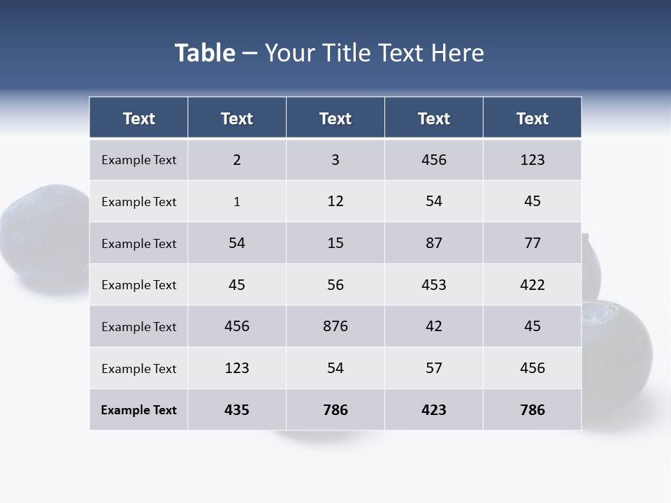 Cranberry Spring Strawberries PowerPoint Template