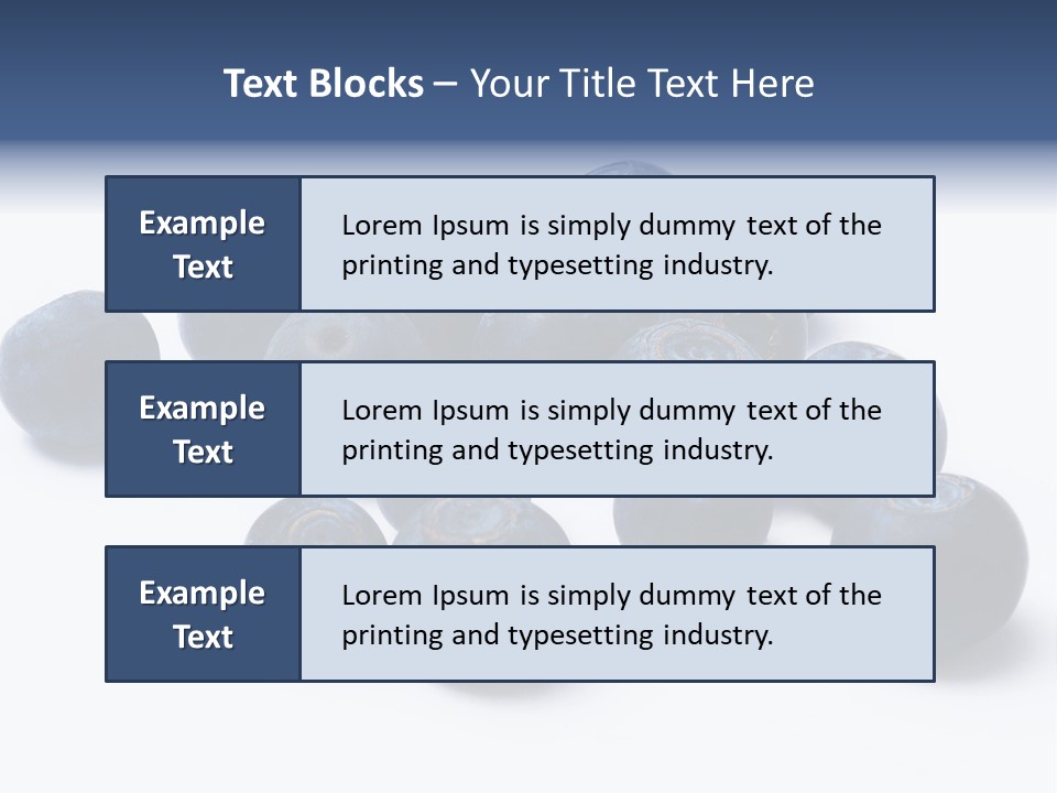 Cranberry Spring Strawberries PowerPoint Template