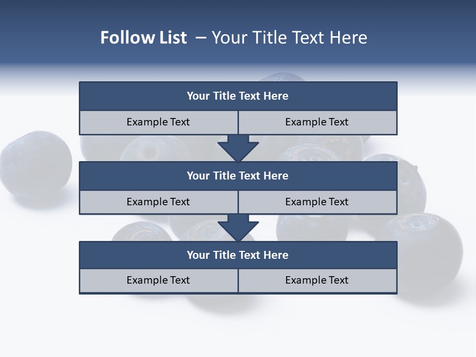 Cranberry Spring Strawberries PowerPoint Template