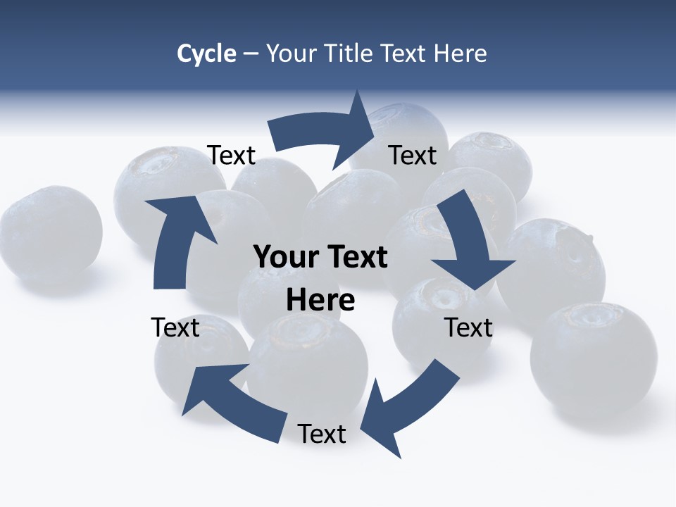 Cranberry Spring Strawberries PowerPoint Template