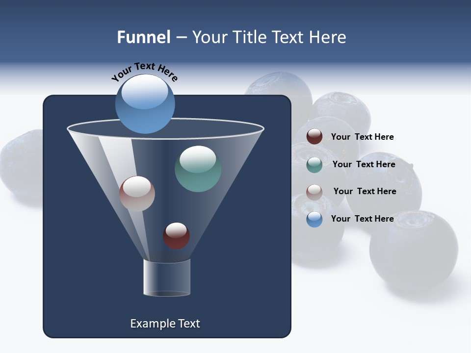 Cranberry Spring Strawberries PowerPoint Template