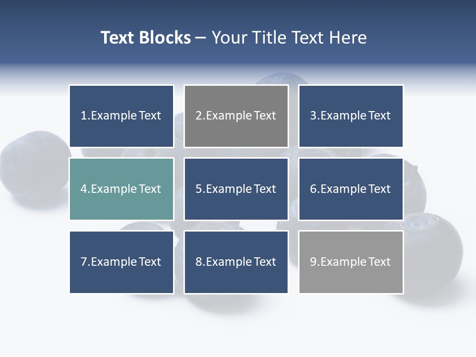 Cranberry Spring Strawberries PowerPoint Template