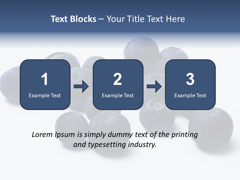 Cranberry Spring Strawberries PowerPoint Template