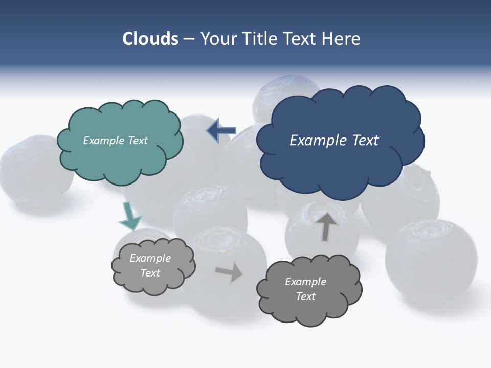 Cranberry Spring Strawberries PowerPoint Template