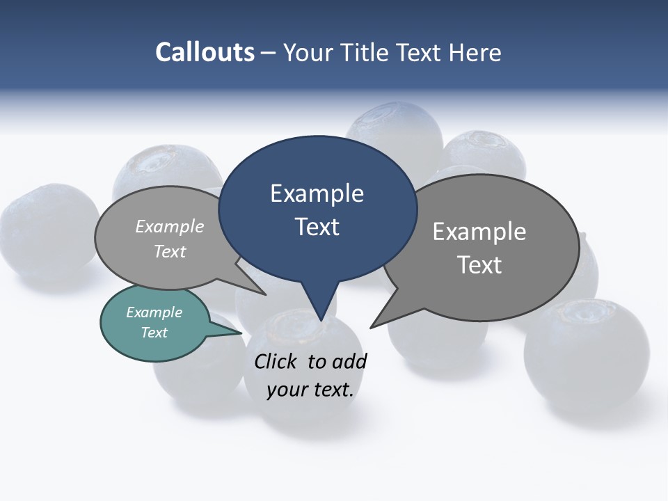 Cranberry Spring Strawberries PowerPoint Template