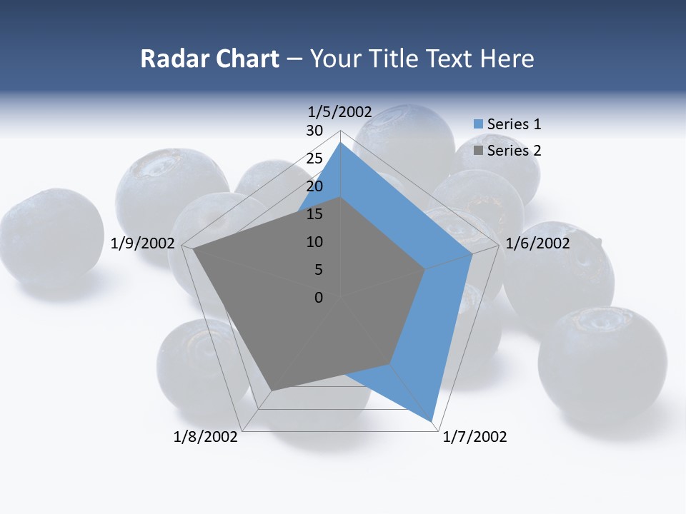 Cranberry Spring Strawberries PowerPoint Template