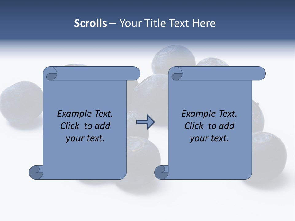 Cranberry Spring Strawberries PowerPoint Template