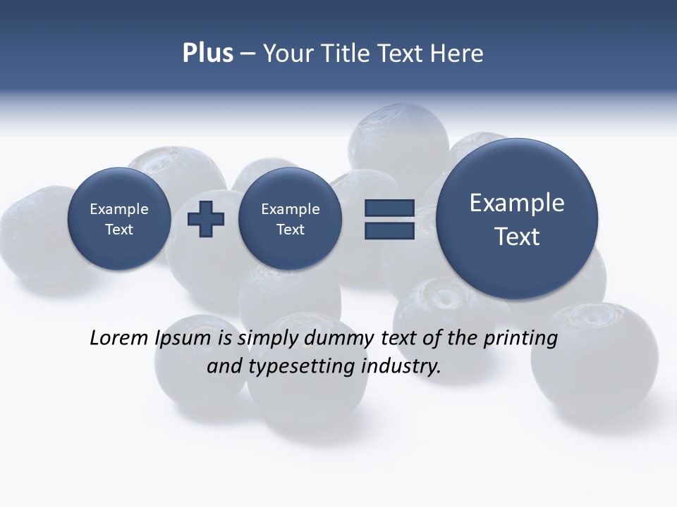 Cranberry Spring Strawberries PowerPoint Template