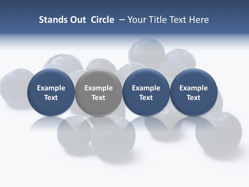 Cranberry Spring Strawberries PowerPoint Template