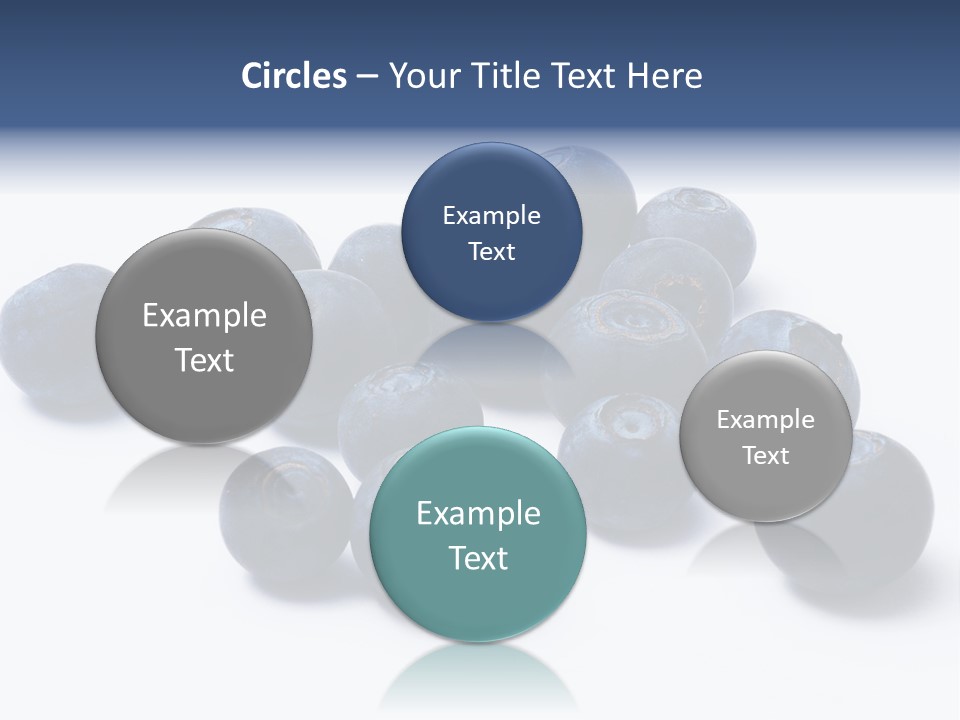 Cranberry Spring Strawberries PowerPoint Template