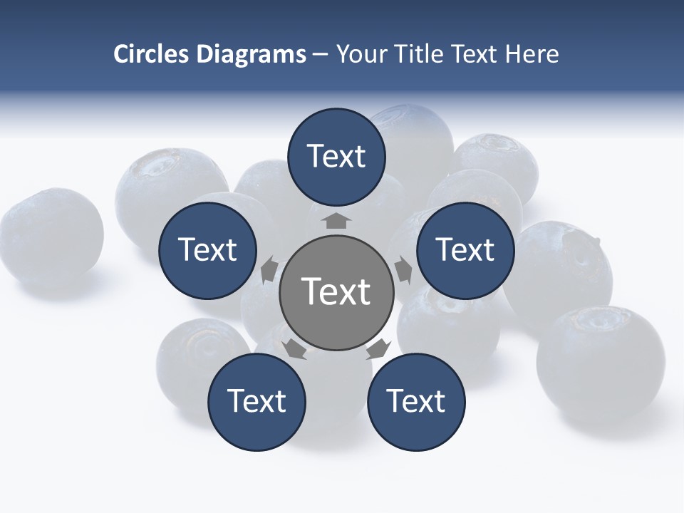 Cranberry Spring Strawberries PowerPoint Template