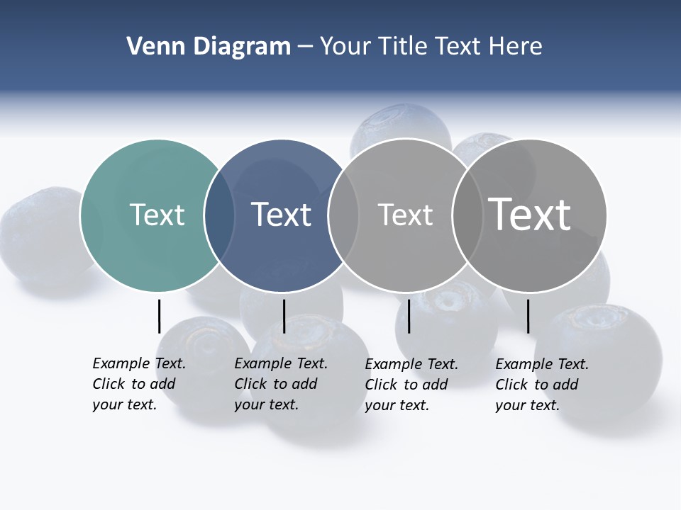 Cranberry Spring Strawberries PowerPoint Template