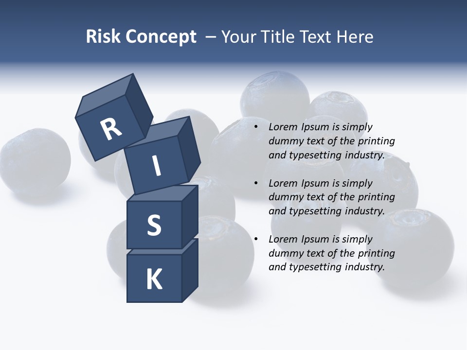 Cranberry Spring Strawberries PowerPoint Template