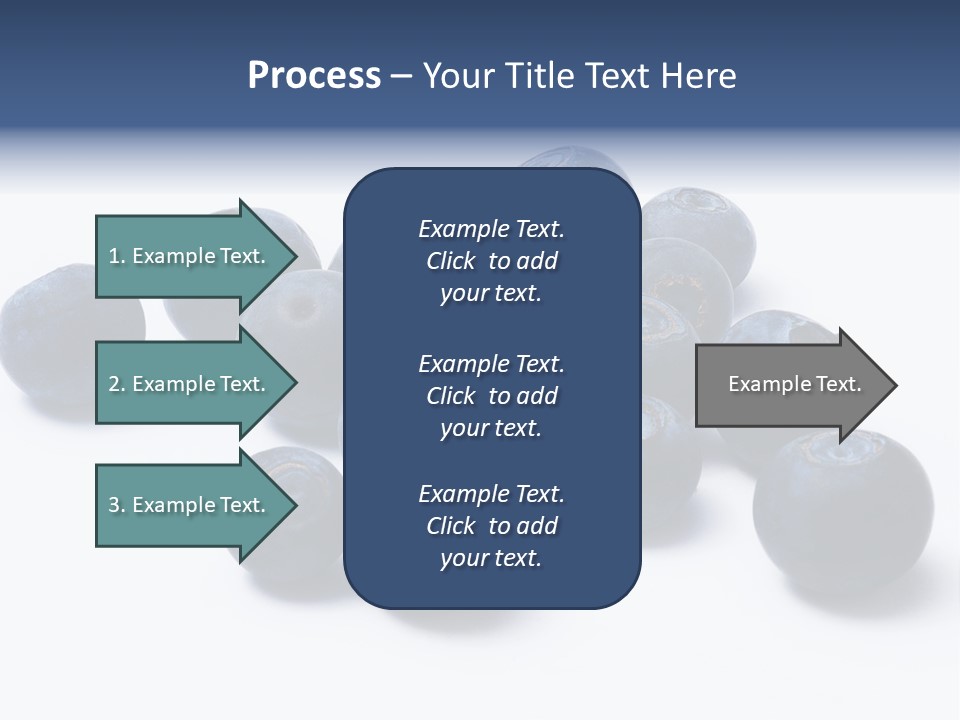 Cranberry Spring Strawberries PowerPoint Template