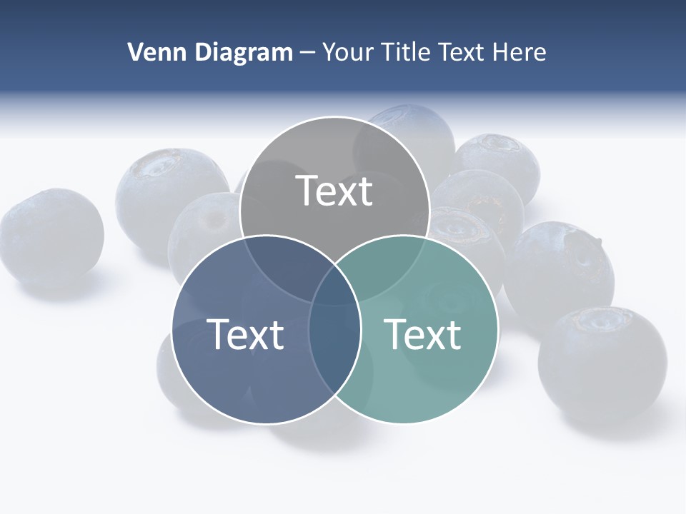 Cranberry Spring Strawberries PowerPoint Template
