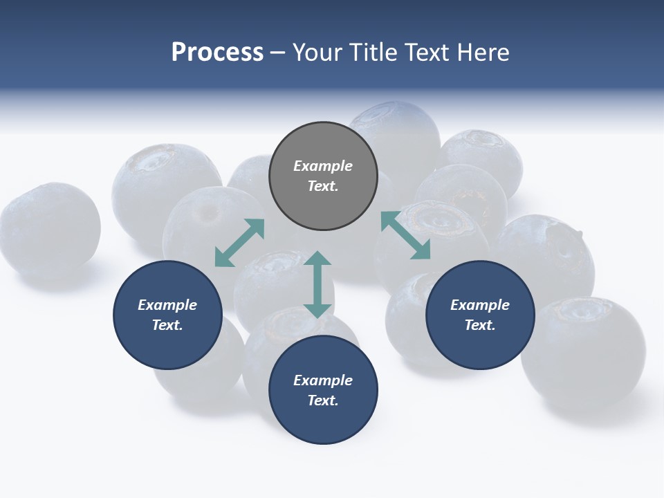 Cranberry Spring Strawberries PowerPoint Template