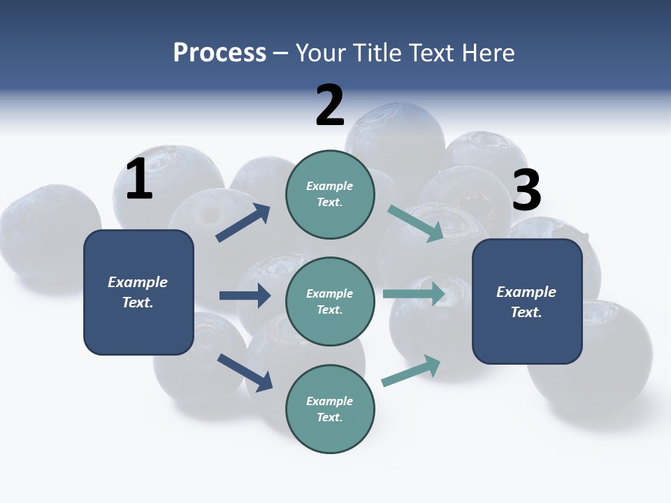 Cranberry Spring Strawberries PowerPoint Template