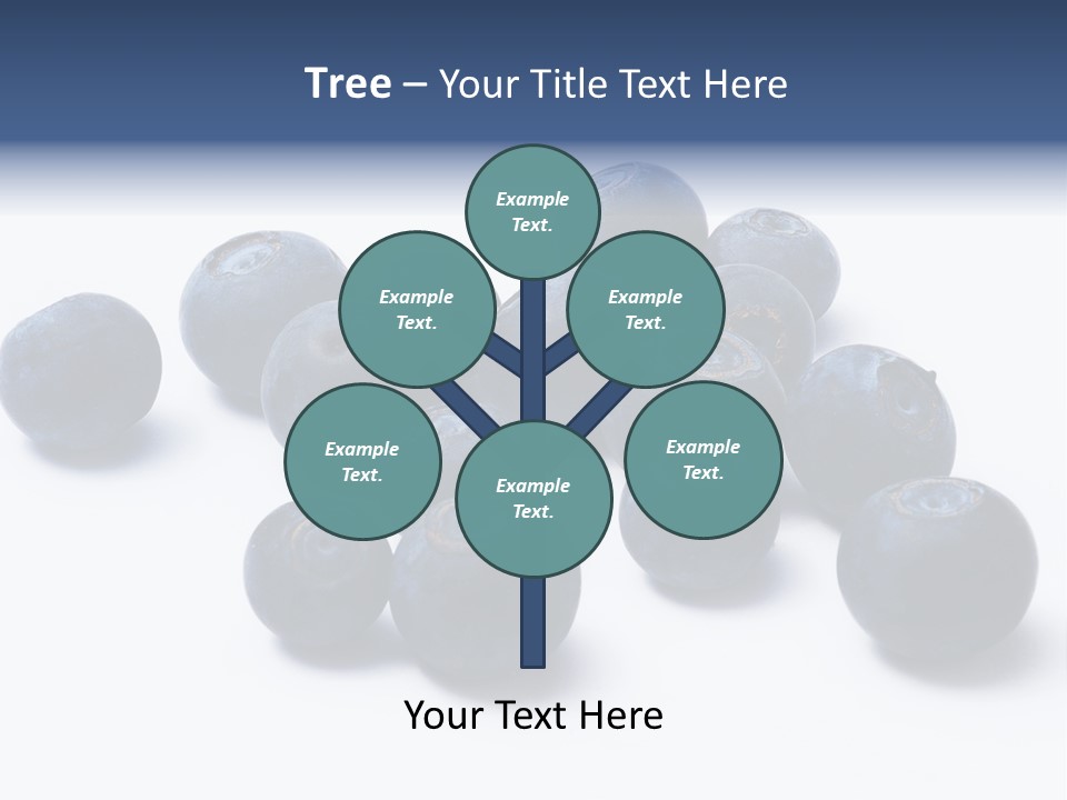 Cranberry Spring Strawberries PowerPoint Template