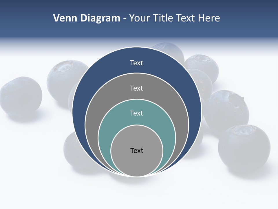 Cranberry Spring Strawberries PowerPoint Template