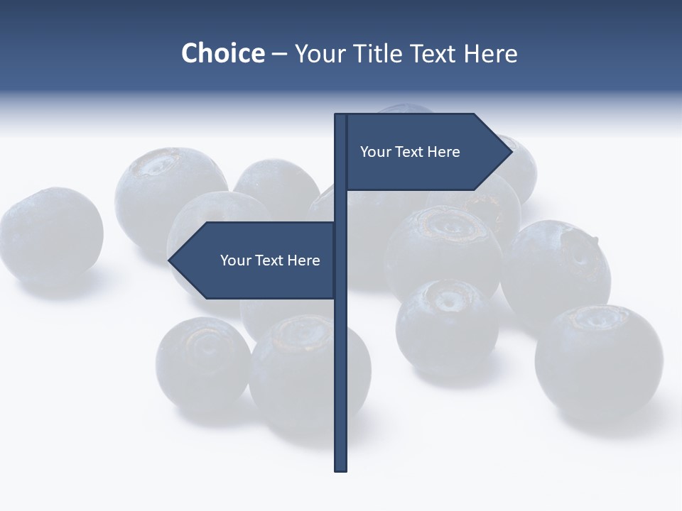 Cranberry Spring Strawberries PowerPoint Template