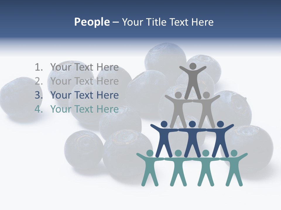 Cranberry Spring Strawberries PowerPoint Template