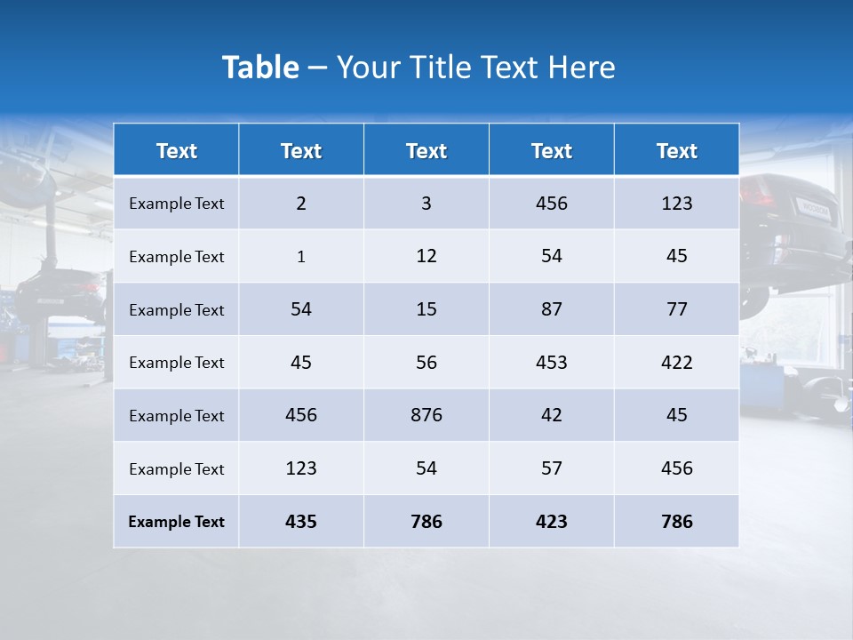 Oil Damage Maintain PowerPoint Template