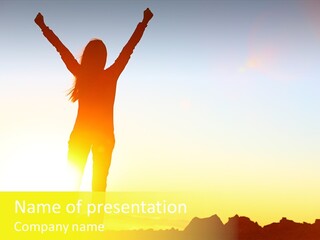 Victory Cheerful Winner PowerPoint Template