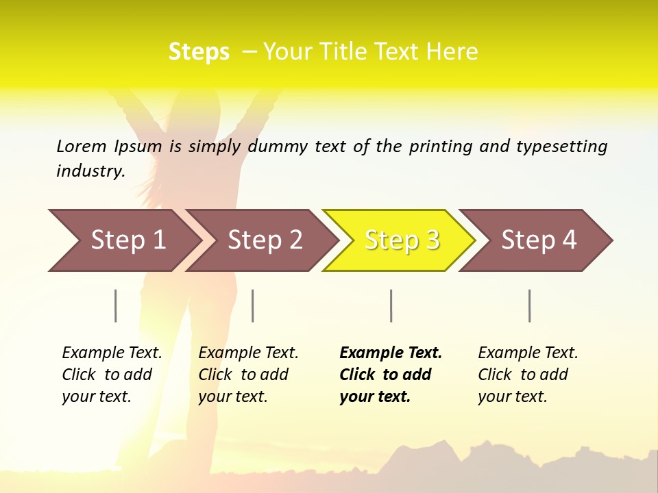 Victory Cheerful Winner PowerPoint Template