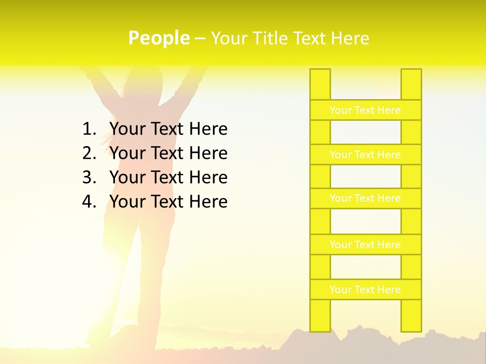 Victory Cheerful Winner PowerPoint Template