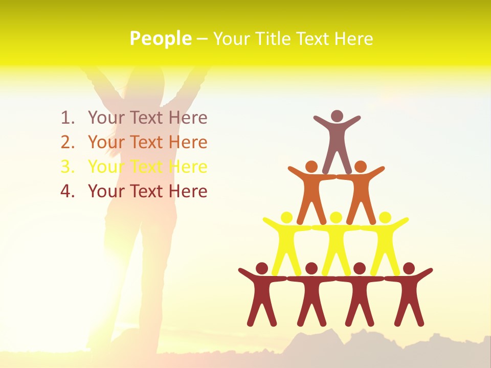 Victory Cheerful Winner PowerPoint Template