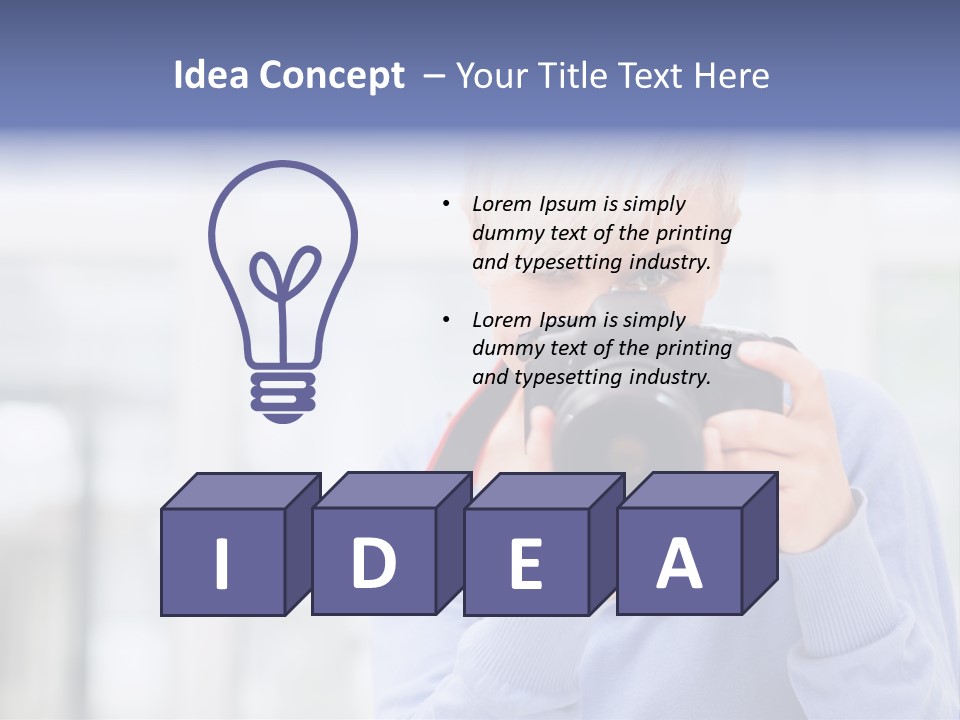 Indoors Focus Casual PowerPoint Template