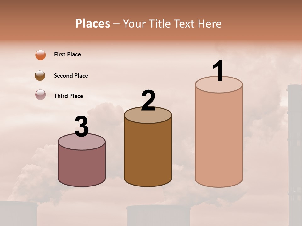 Energy Chimney Electricity PowerPoint Template